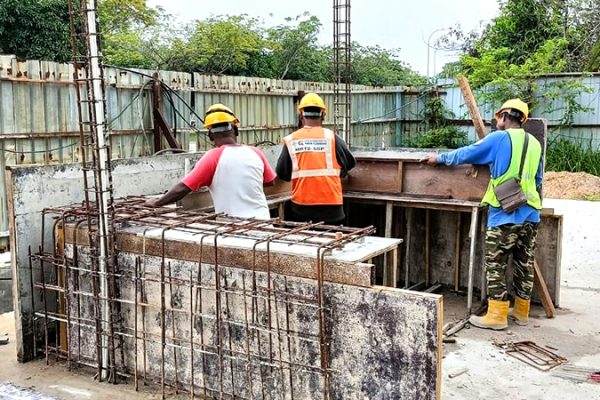 12 - Laying Rebar at Guard House (Photo 12)